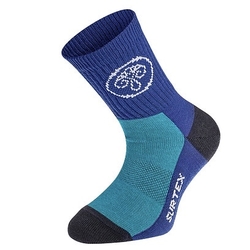 Ponožky pro děti barevné, tenké, s volným lemem, s obsahem merina 70 % – SURTEX