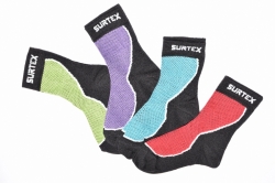 Ponožky pro děti dvoubarevné s froté v chodidle s obsahem merina 70 % – SURTEX
